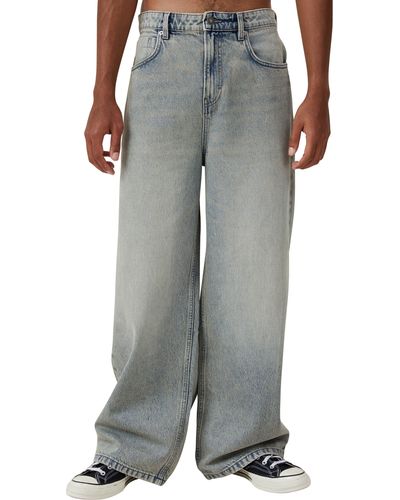 Cotton On Super Baggy Wide Leg Jeans - Gray