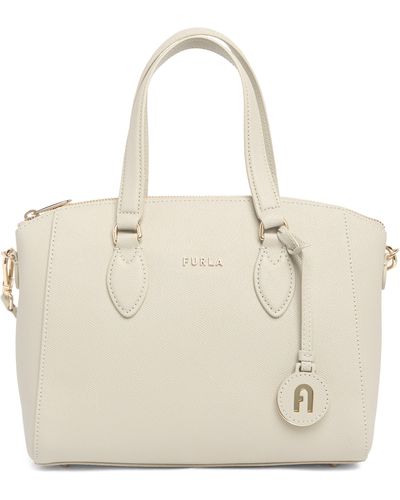 Furla Minerva Satchel Handbag In Perla E At Nordstrom Rack - Natural