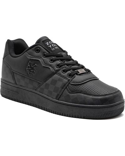 Zoo York Trip Faux Leather Basketball Sneaker - Black