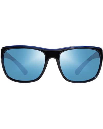 Revo Enzo 62mm Square Sunglasses - Blue