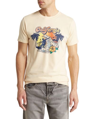 American Needle California Surf Graphic T-shirt - Gray