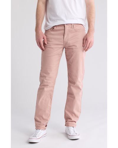 Lucky Brand 121® Heritage Slim Straight Leg Pants - Pink