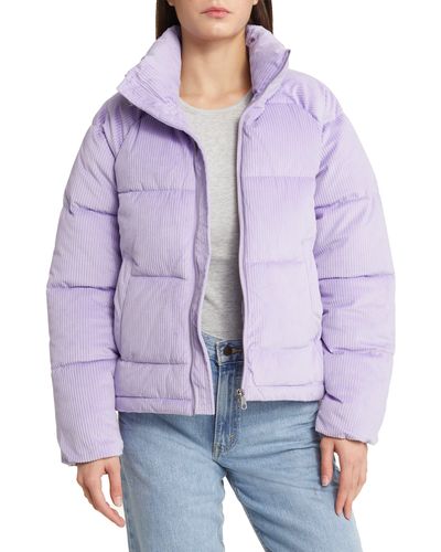 Vero Moda Debbie Sofia Corduory Puffer Jacket - Purple