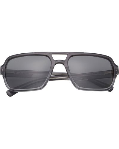 Ted Baker 59mm Polarized Navigator Sunglasses - Gray