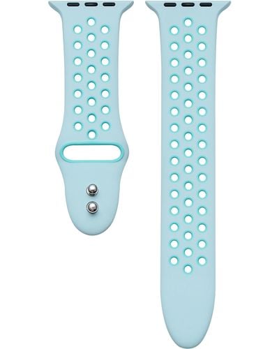The Posh Tech Skytraveller Silicone 22mm Apple Watch® Watchband - Blue