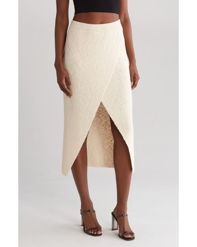 Lulus Upscale Aura Cotton Knit Skirt - Natural