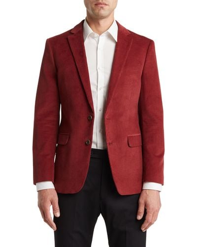 Original Penguin Corduroy Cotton Sport Coat - Red