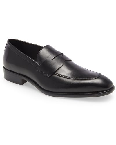 Nordstrom Dino Penny Loafer - Black