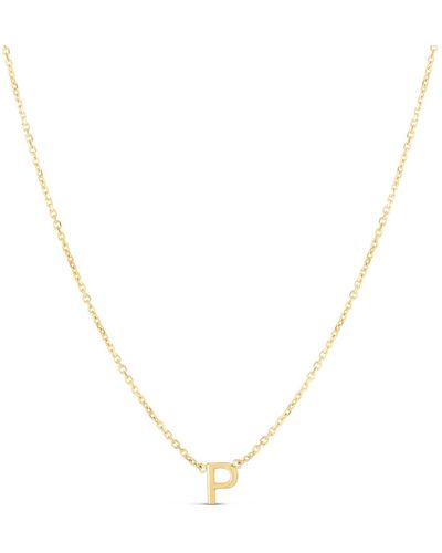 KARAT RUSH 14k Gold Initial P Necklace - Yellow