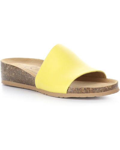 Bos. & Co. Lux Slide Sandal - Yellow