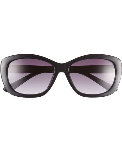 Vince Camuto 56mm Oval Sunglasses - Black