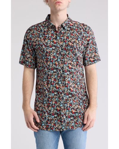 Rip Curl Party Pack Short Sleeve Button-up Shirt - Black