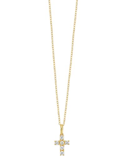 Bony Levy 18k Gold Diamond Cross Pendant Necklace - Multicolor