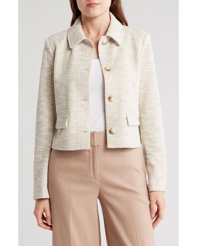 Amanda + Chelsea Relaxed Button Front Jacket - Natural