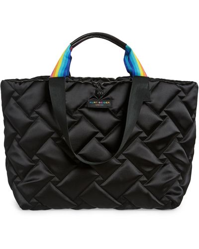 Kurt Geiger Quilted Shopper - Black