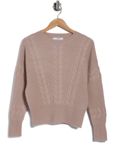 Magaschoni Cashmere Dolman Sleeve Sweater In Faded Taupe At Nordstrom Rack - Multicolor