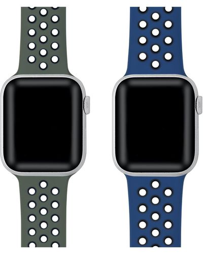 The Posh Tech Posh Tech Breathable Silicone Sport Apple Watch Band - Black