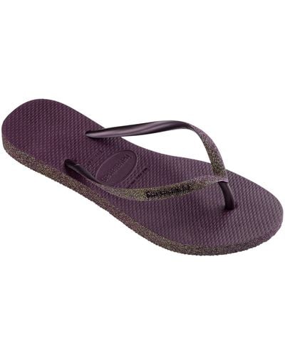 Havaianas Slim Sparkle Flip Flop - Purple