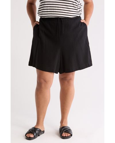 Vero Moda High Waist Paperbag Shorts - Black