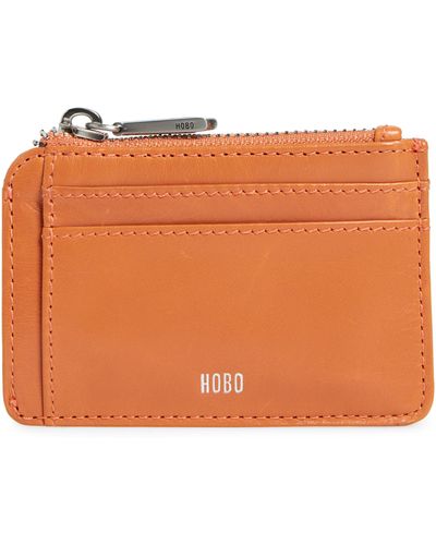 Hobo International Kai Leather Cardholder - Orange