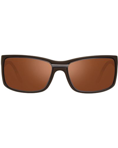Revo Eclipse 63mm Square Sunglasses - Brown
