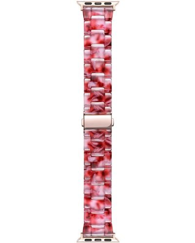 The Posh Tech Claire Resin 20mm Apple Watch® Bracelet Watchband - Red