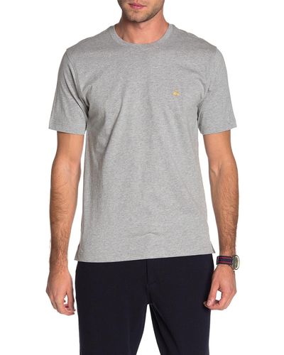 Brooks Brothers Crewneck Cotton T-shirt - Gray