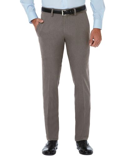 Haggar Cool 18® Pro Slim Fit Flat Front Pant - Gray