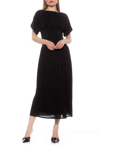 Alexia Admor Luna Dolman Sleeve Maxi Dress - Black