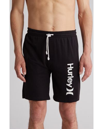 Hurley Logo Lounge Shorts - Black