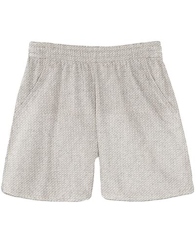 FLEECE FACTORY Knit Power Shorts - White