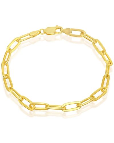 Simona Paperclip Chain Bracelet - Metallic