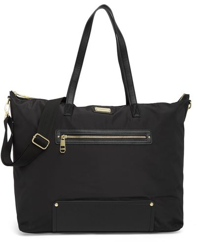 Madden Girl Overnighter Tote Bag - Black