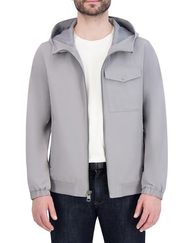 Cole Haan Hooded Jacket - Gray