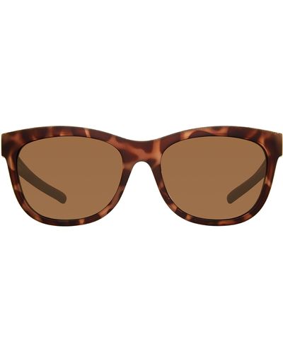 Eddie Bauer 54mm Round Polarized Sunglasses - Brown
