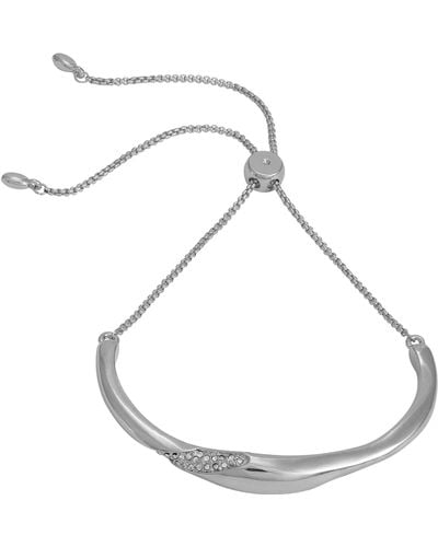 Vince Camuto Crystal Accent Slider Chain Bracelet - White