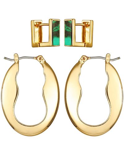 Vince Camuto Set Of 2 Hoop Earrings - Metallic
