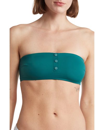 Onia Ines Bandeau Bikini Top - Green