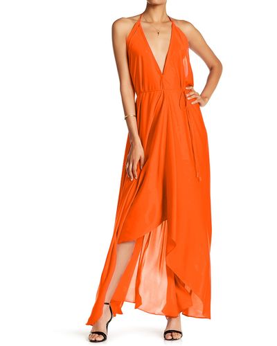 Shahida Parides 3 Way-wear Maxi Dress In Sunset At Nordstrom Rack - Orange