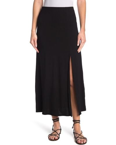 Go Couture Jersey Maxi Skirt - Black