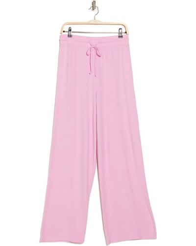 Abound Easy Cozy Wide Leg Pajama Pants - Pink