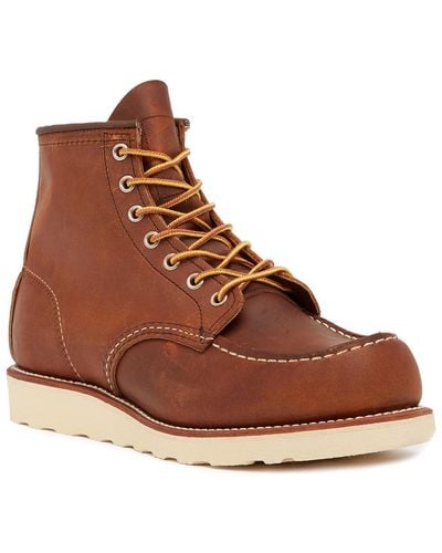 Red Wing 6" Moc Toe Boot - Factory Second - Wide Width Available - Brown