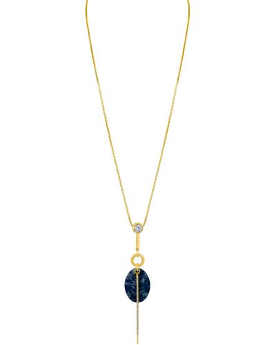 Jardin Crystal & Imitation Stone Y-necklace - Multicolor