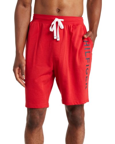 Tommy Hilfiger Logo Pajama Shorts - Red