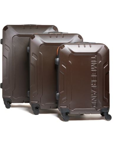 Timberland Boscawen Hardside Spinner 3-piece Suitcase Set - Brown