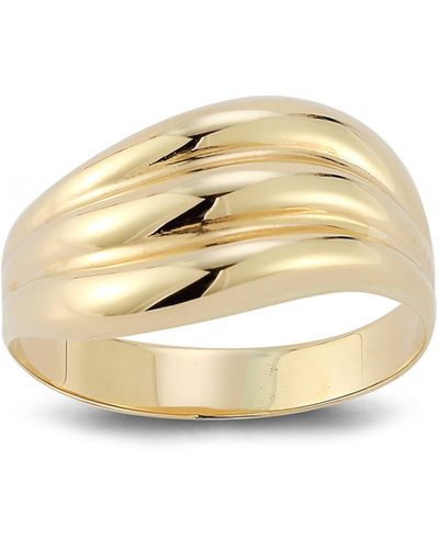 Ember Fine Jewelry 14k Gold Wave Ring - Metallic