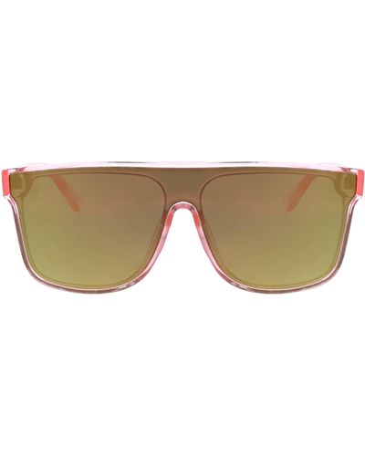 Hurley Flat Top Shield 130mm Polarized Sunglasses - Natural
