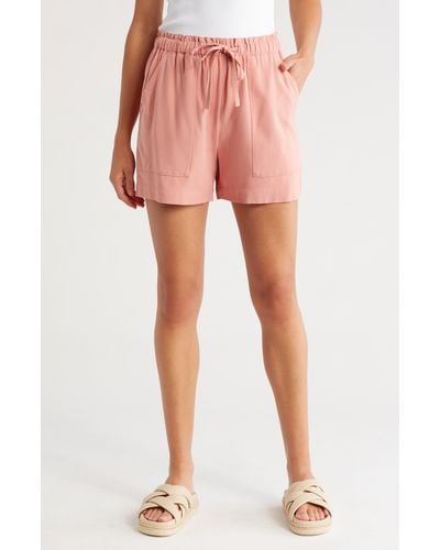 Melrose and Market Paperbag Utility Shorts - Pink