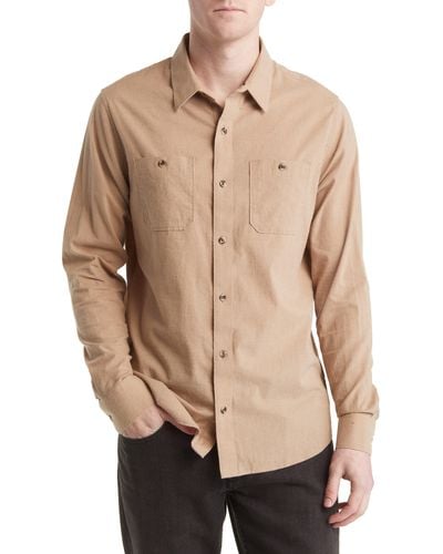 Travis Mathew Hefe Button-up Shirt - Natural