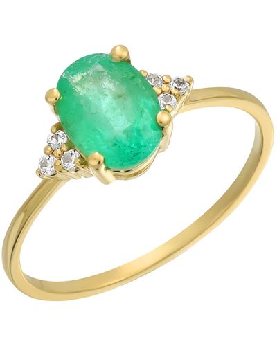 Bony Levy Emerald & Diamond Ring - Blue